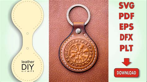 Leather Keychain Template